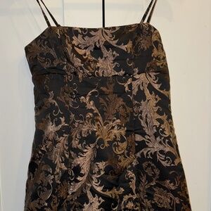 UO Mini gold and black dress
